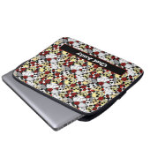 Koel Petten met rode rozen Laptop Sleeve (Voorkant onderkant)