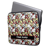 Koel Petten met rode rozen Laptop Sleeve (Voorkant Links)
