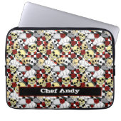 Koel Petten met rode rozen Laptop Sleeve (Voorkant)