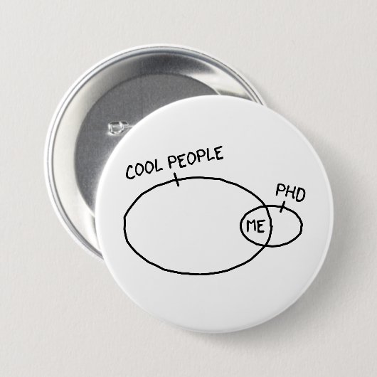 Koel PhD-Button Ronde Button 7,6 Cm (Voorkant /achterkant)