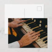 Koel piano kunstwerk briefkaart (Voorkant / Achterkant)