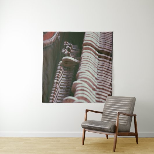 Koel piano kunstwerk wandkleed (In situ)