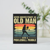 Koel Pickleball-ontwerp voor mannen Opa Pickleball (Staand voorkant)