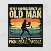Koel Pickleball-ontwerp voor mannen Opa Pickleball (Achterkant)