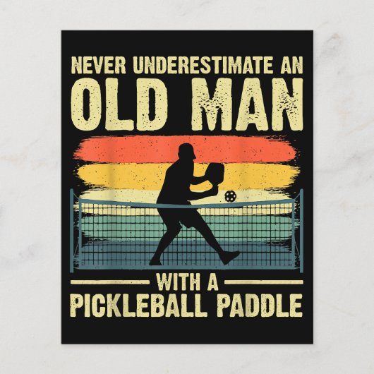 Koel Pickleball-ontwerp voor mannen Opa Pickleball (Voorkant)