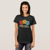 Koel Pickleball voor peddel Pickleball Player 4 T-shirt (Voorkant volledig)