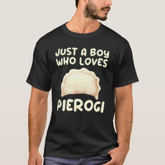 Koel Pierogi voor Mannen Kinderen Pierogi Dumpling T-shirt (Voorkant)
