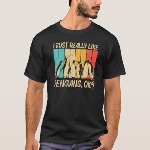 Koel pinguïn voor mannen keizer pinguïn vogel t-shirt