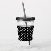 Koel Pit Bull en zonnebrillen (lt brindle white 3) Acryl Drinkbeker (Links)