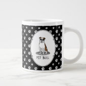 Koel Pit Bull en zonnebrillen (lt brindle white 3) Grote Koffiekop (Rechts)