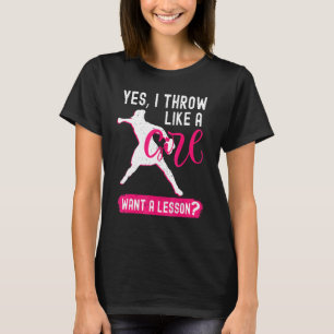 Koel pitchers Softball voor speelgoedmeisjes T-shirt