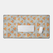 Koel pizza snijdt  grijs patroon bureaumat (Keyboard & Muis)