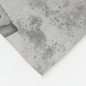 Koel pizza snijdt  zwart wit grijs patroon fleece deken (Hoek)