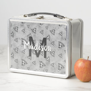 Koel pizzasnijde vintage zwart wit grijs Monogram