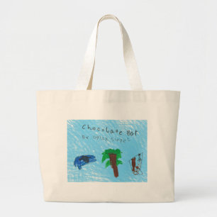 Koel, plezier, duurzame Chocolate Bar-canvas tas