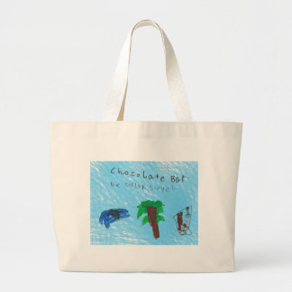 Koel, plezier, duurzame Chocolate Bar-canvas tas