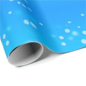 Koel plezier Snowman Sparkly-kerstbomen blauw Cadeaupapier (Rol Hoek)