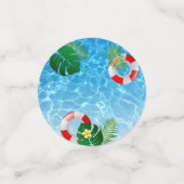 Koel 'Pool Party' Birthday Splash! Confetti (Kleine voorkant)