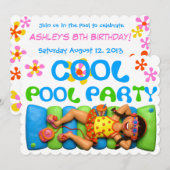 Koel Pool Party Kaart (Voorkant / Achterkant)