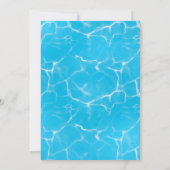 Koel Pool Party | Uitnodiging voor zwemvogels (Achterkant)