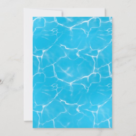 Koel Pool Party | Uitnodiging voor zwemvogels (Achterkant)