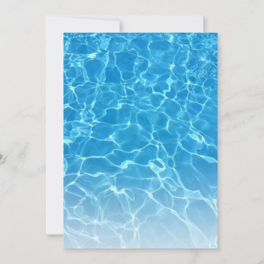 Koel Pool Party | Zwemwaterdag Kaart (Achterkant)