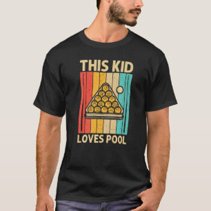 Koel pool voor kinderen jongens snooker Billiards  T-shirt