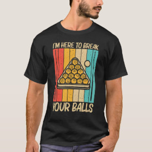 Koel pool voor mannen Snooker Billiards 8 Ball P T-shirt