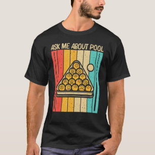 Koel pool voor mannen Snooker Billiards 8 Ball P T-shirt