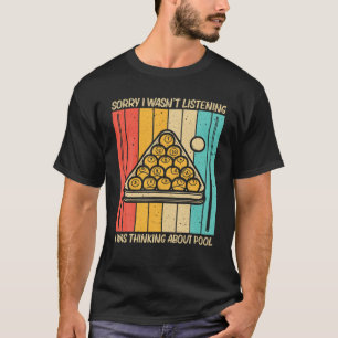 Koel pool voor mannen Snooker Billiards 8 Ball P T-shirt