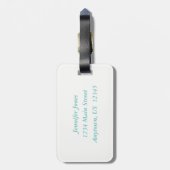 Koel poolgolven bagagelabel (Achterkant verticaal)