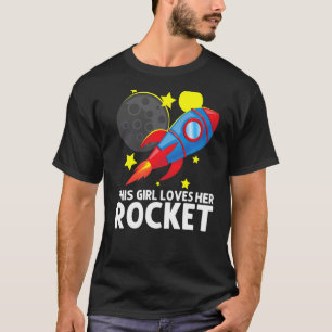 Koel-raket voor meisjes Kinder raketten T-shirt
