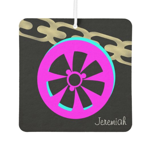 Koel rand ketting neon naam luchtverfrisser (Voorkant)