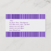 Koel reisnummers vrienden visitekaartje (Achterkant)