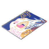 Koel reizen Griekse strandschildering Notitieboek (Linkerzijde)