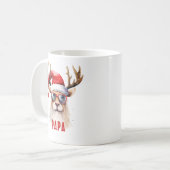 Koel rendier gepersonaliseerde kerst mug koffiemok (Voorkant links)