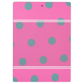 Koel rendy poka dots met griezelig, gepersonalisee klembord (Achterkant)