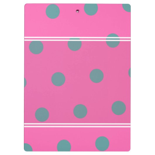 Koel rendy poka dots met griezelig, gepersonalisee klembord (Achterkant)