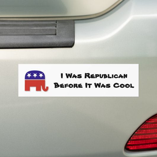 Koel Republikeinse Bumpersticker (Op auto)