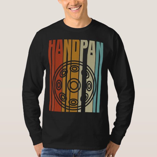 Koel Retro Handpan Speler Instrument T-shirt (Voorkant)