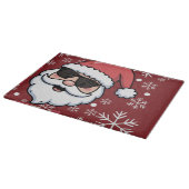 Koel Retro Kerstman Kerstserveringsblad Snijplank (Hoek)