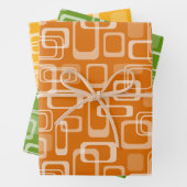 Koel retro moskeeën terug naar het 60-patroon inpakpapier vel (In situ)