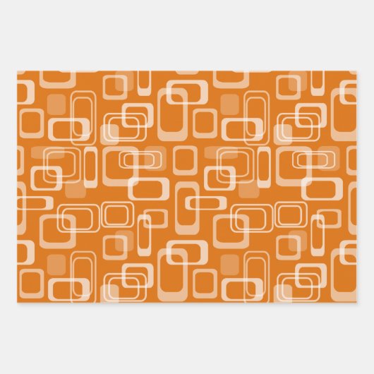 Koel retro moskeeën terug naar het 60-patroon inpakpapier vel (Voorkant)