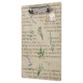 Koel retro planten en kruid Rustisch met tekstontw Klembord (Links)