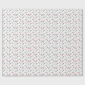 Koel Retro Punk Rock patroon Cadeaupapier (Vlak)