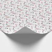 Koel Retro Punk Rock patroon Cadeaupapier (Hoek)