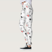 Koel Retro Punk Rock patroon Leggings (Links)