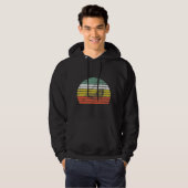 Koel Retro Sunset Bearded Dragon Graphic Hoodie (Voorkant volledig)