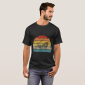 Koel retro Sunset Bearded Dragon T-shirt (Voorkant volledig)