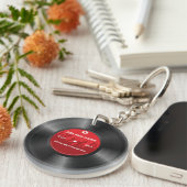 Koel  retro vinylrecord, acrylSleutelhanger Sleutelhanger (Voorkant Rechts)